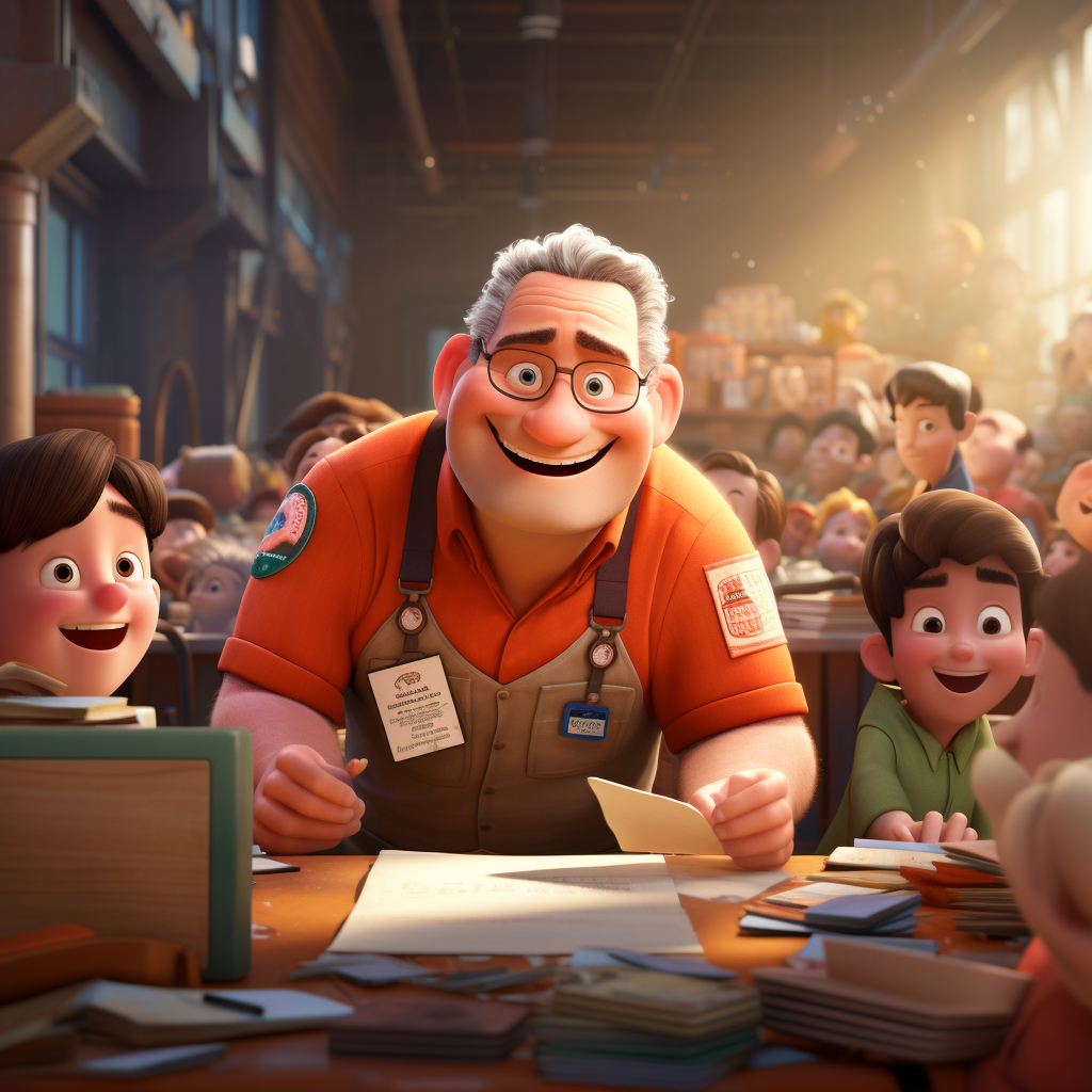 Pixar style volunteering